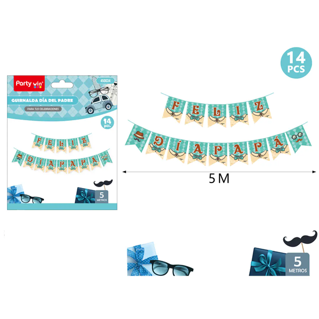 Guirnalda De Dia Padre 5M 14Pcs 1