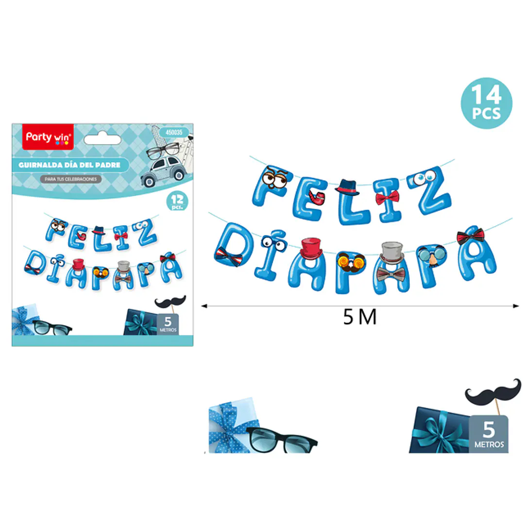Guirnalda De Dia Padre 5M 14Pcs 1