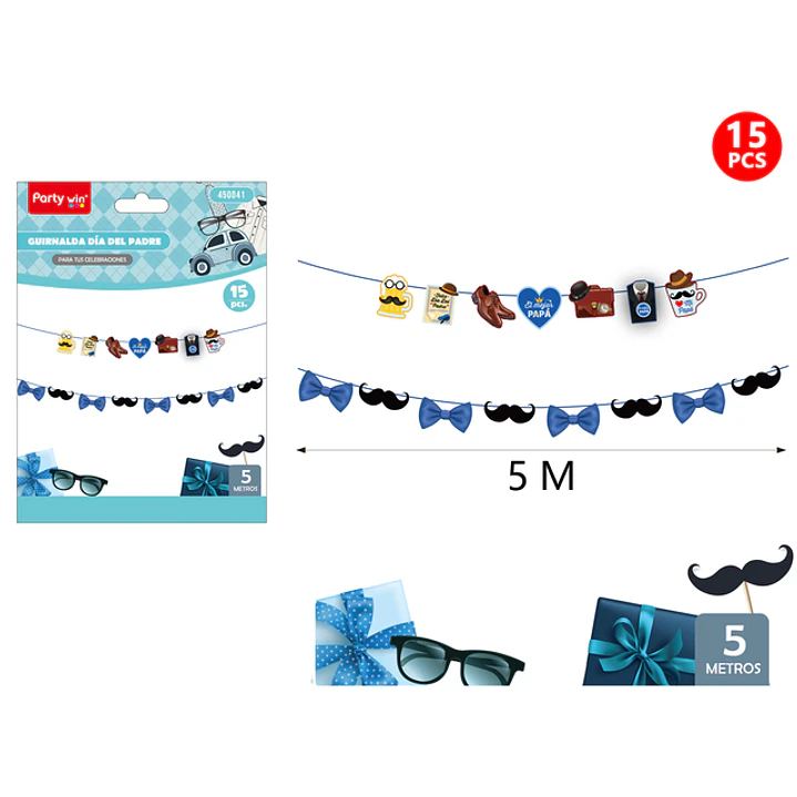 Guirnalda De Dia Padre 5M 15Pcs 1