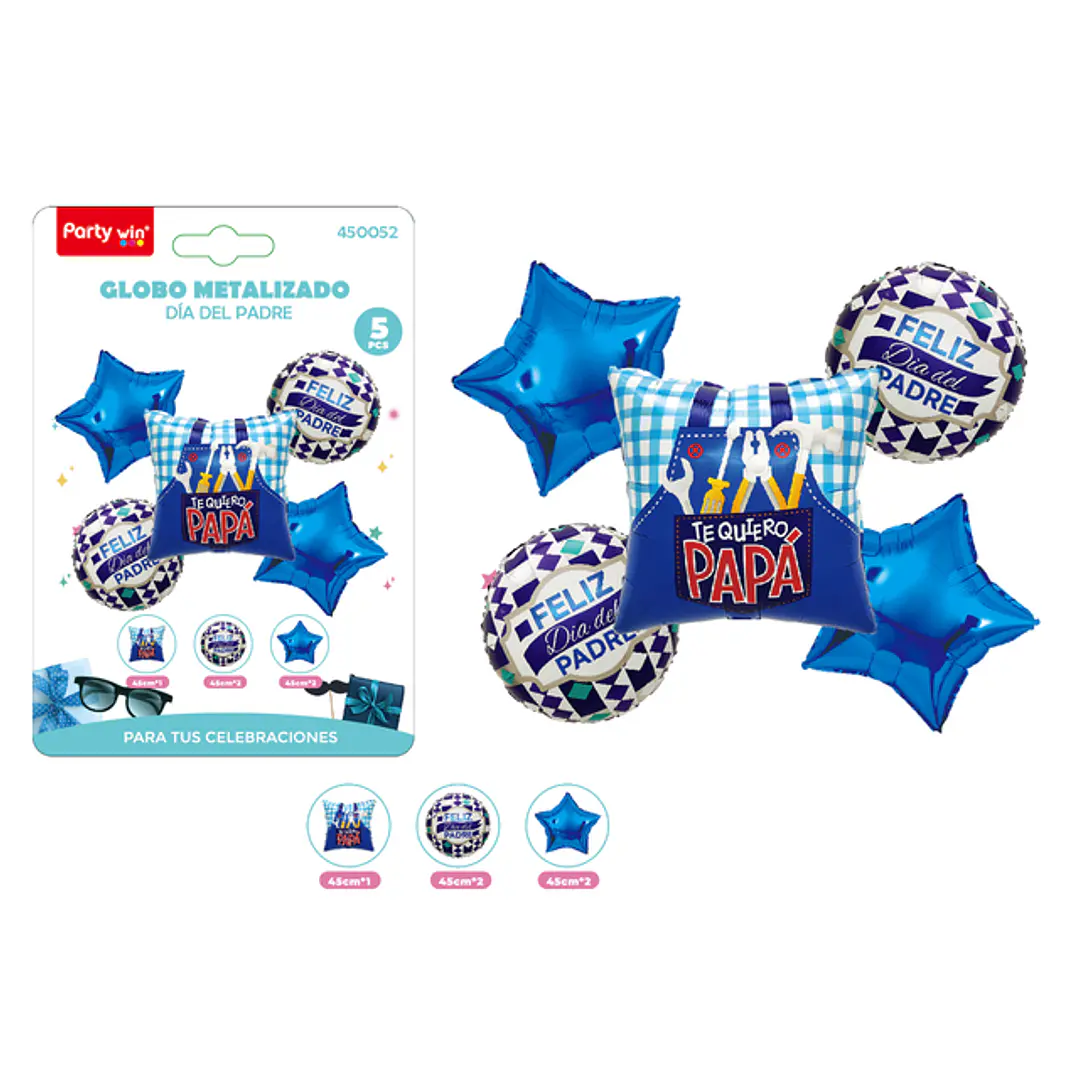 Set De Globos Dia Padre 5Pcs 1