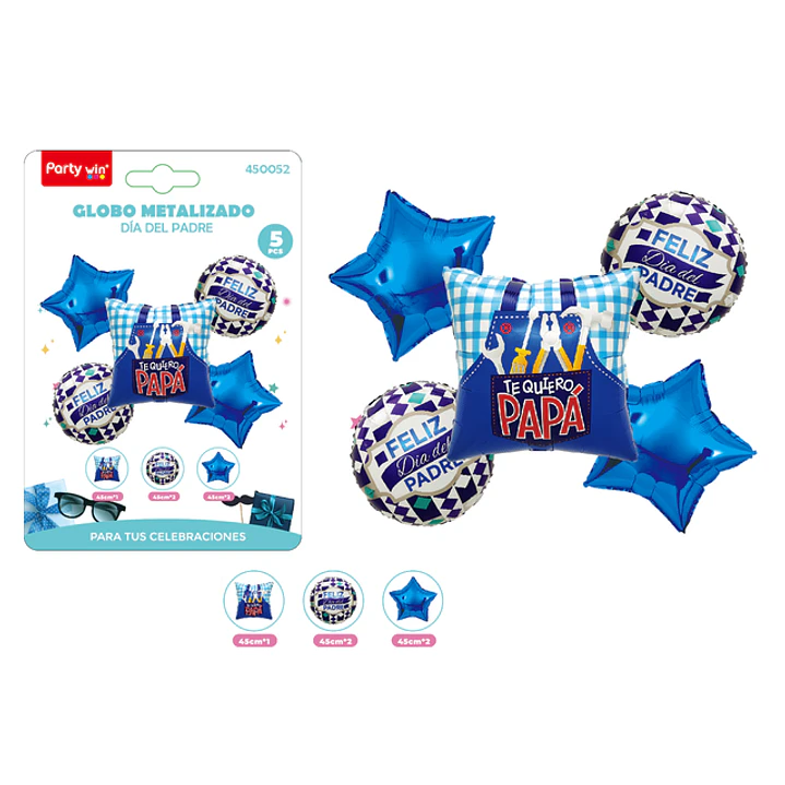 Set De Globos Dia Padre 5Pcs 1