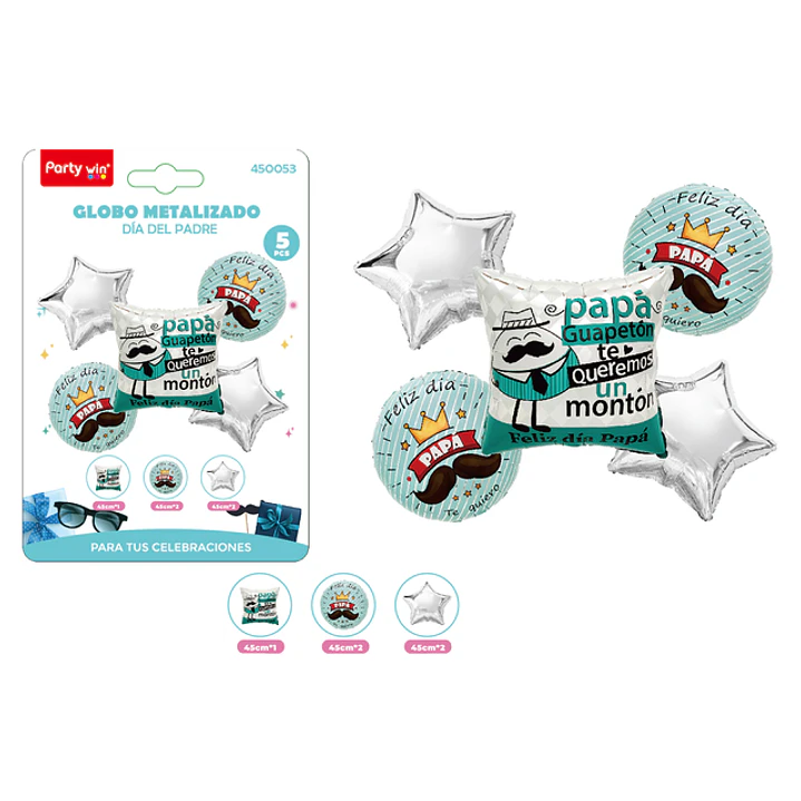 Set De Globos Dia Padre 5Pcs 1