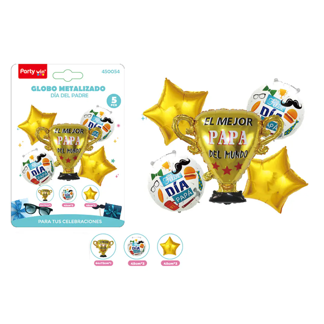 Set De Globos Dia Padre 5Pcs 1