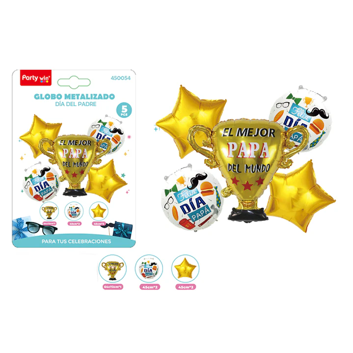 Set De Globos Dia Padre 5Pcs 1