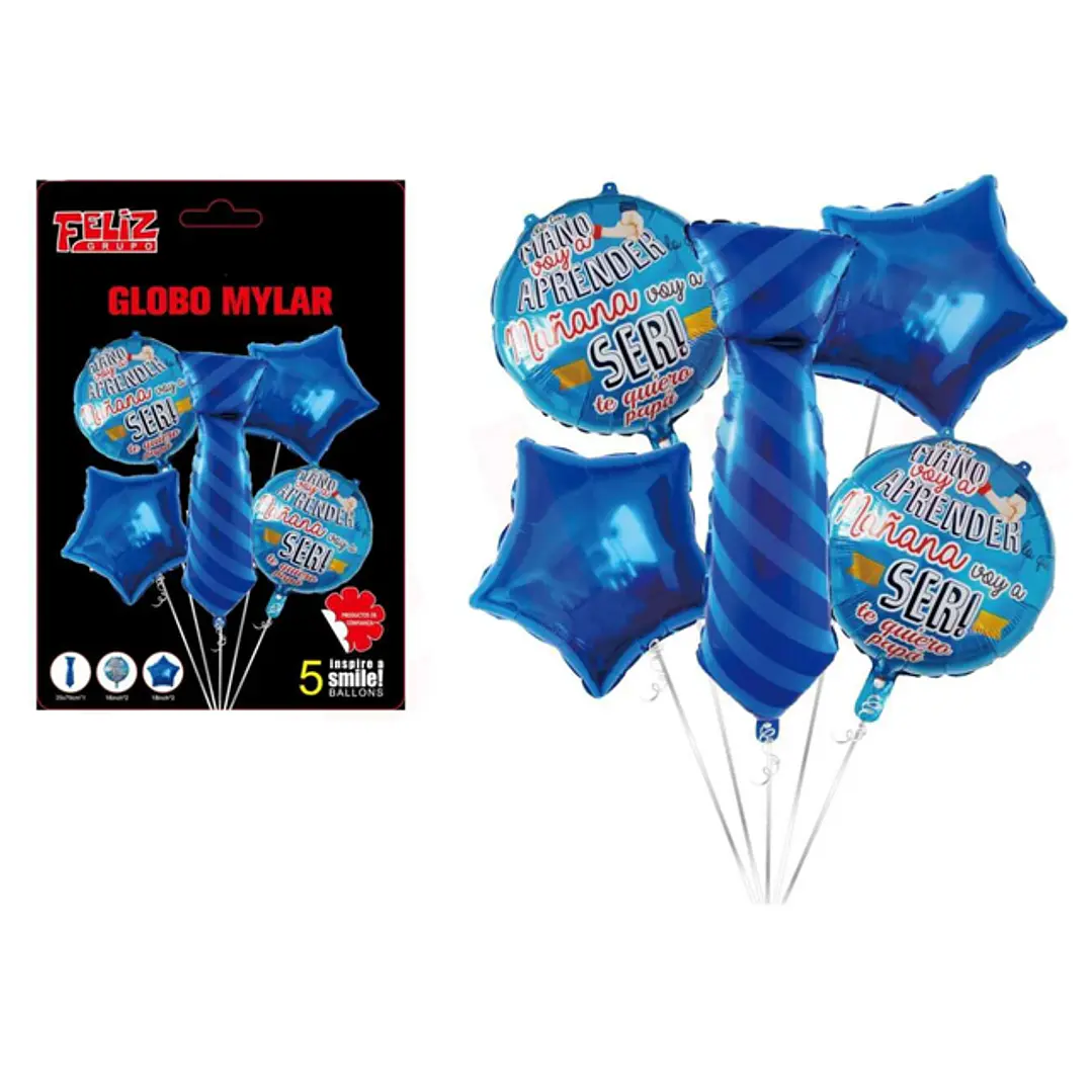 Set De Globos 5Pcs Dia Padre 1