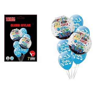 Set De Globos 7Pcs Dia Padre