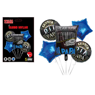 Set De Globos 5Pcs Dia Padre