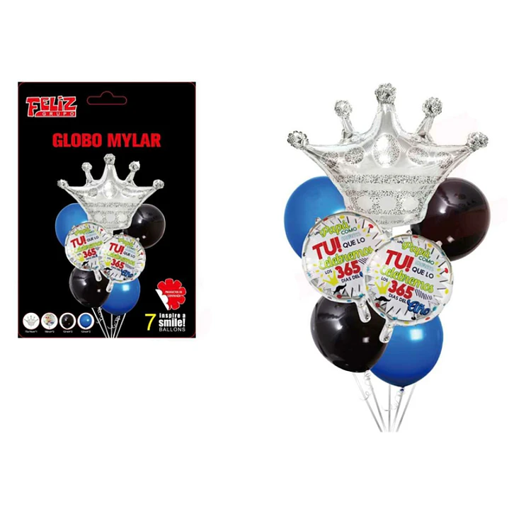 Set De Globos 7Pcs Dia Padre 1