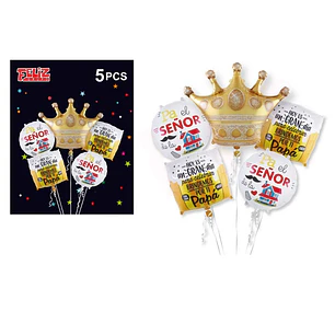 Set De Globos 5Pcs Dia Padre