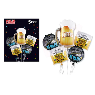 Set De Globos 5Pcs Dia Padre