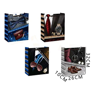 Bolsa De Regalo Dia Padre M 32X26X10Cm