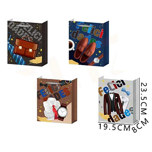 Bolsa De Regalo Dia Padre S 23.5X19.5X8Cm