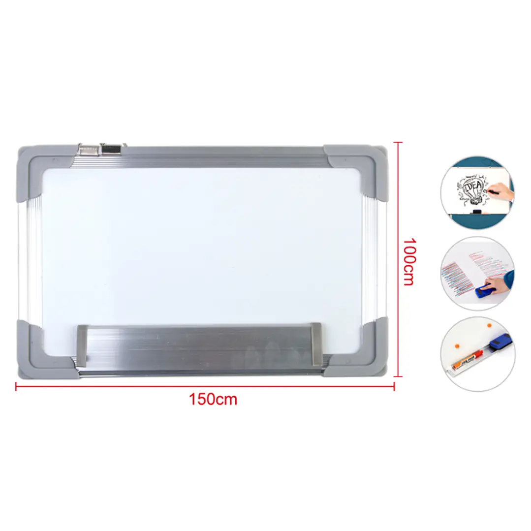 Pizarra Magnetica Aluminio Una Cara 100X180Cm 1