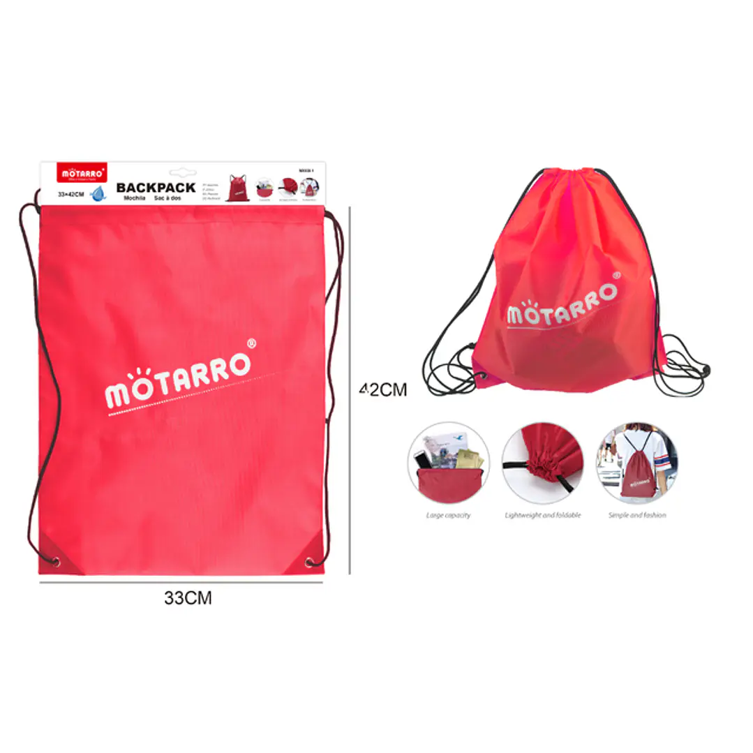 Mochila Motarro Rojo 42X33Cm 1