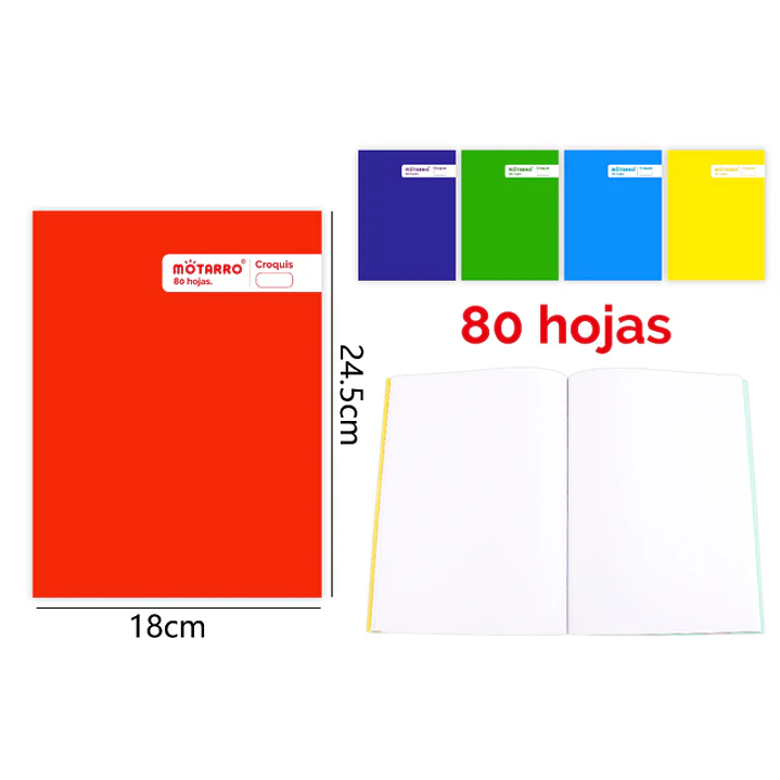 College Croquis 80Hojas 24.5X18.3Cm 1
