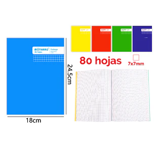 College Matematica 80Hojas 24.5X18.3Cm