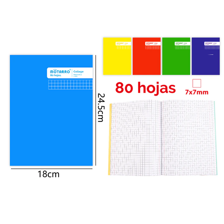 College Matematica 80Hojas 24.5X18.3Cm 1
