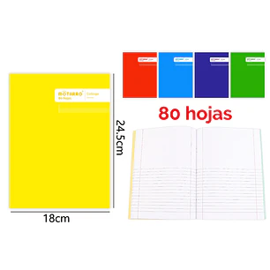 College Ciencias 80Hojas 24.5X18.3Cm
