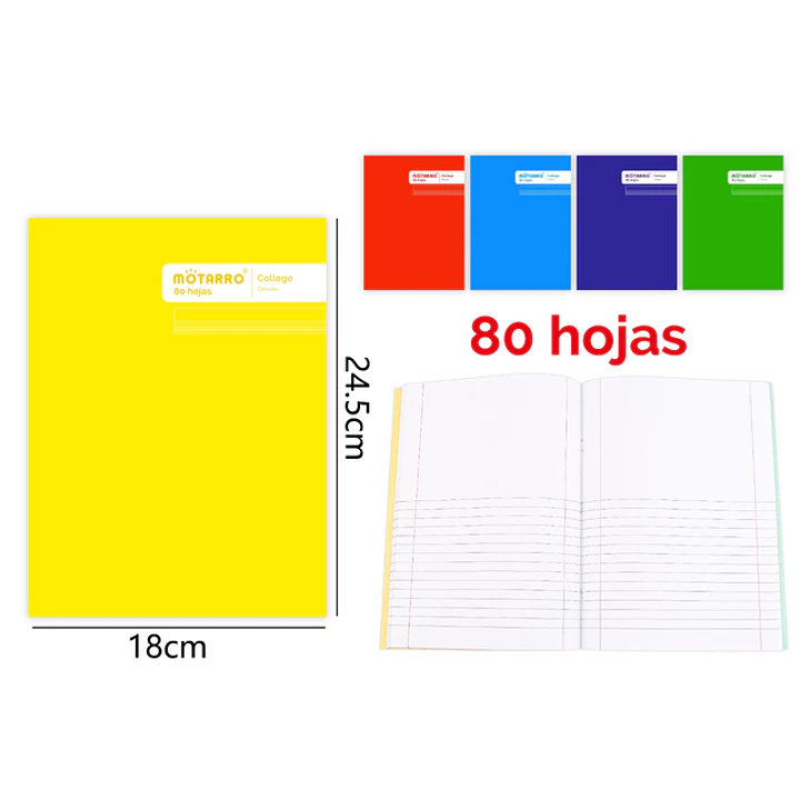 College Ciencias 80Hojas 24.5X18.3Cm 1