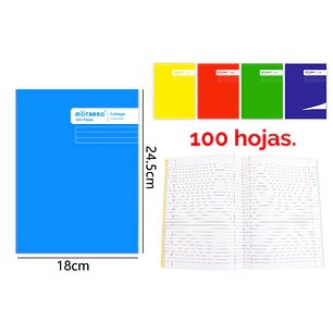 College Composicion 100Hojas 24.5X18.3Cm