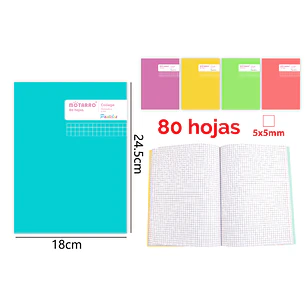 College Matematica 80Hojas 24.5X18.3Cm