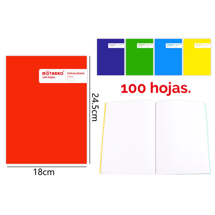 College Croquis 100Hojas 24.5X18.3Cm 1