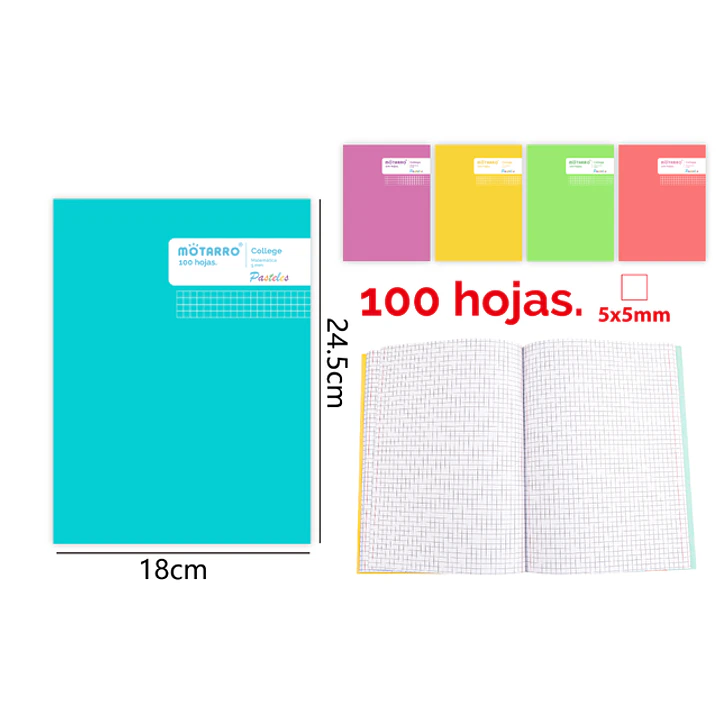 College Matematica 100Hojas 24.5X18.3Cm 1