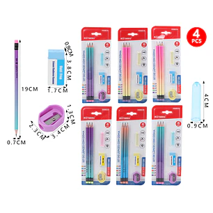 Set De Lapices Grafitos Hb 19Cm 3+3Pcs