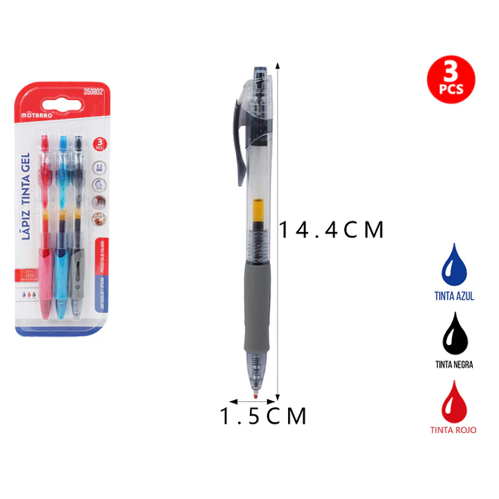 Boligrafos 14.4Cm 3Pcs 1