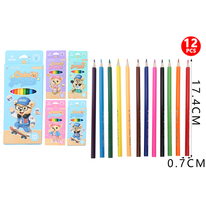 Lapices De Colores 17.4Cm 12Pcs 1
