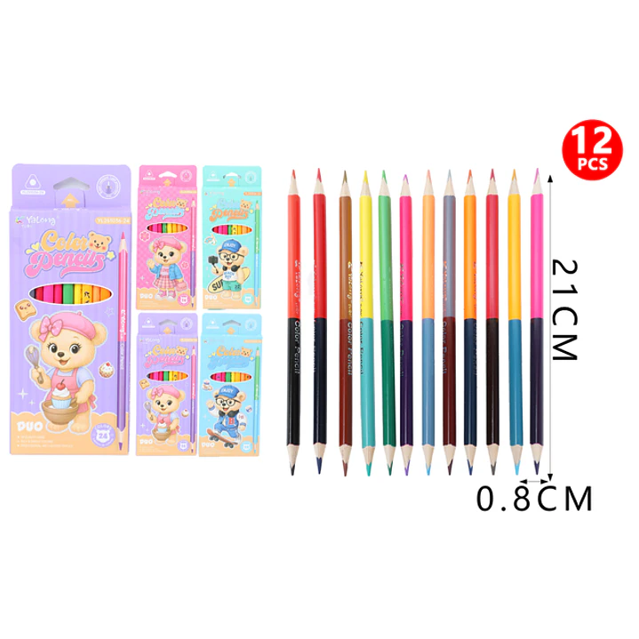 Lapices De Colores Duo 17.4Cm 12Pcs 1
