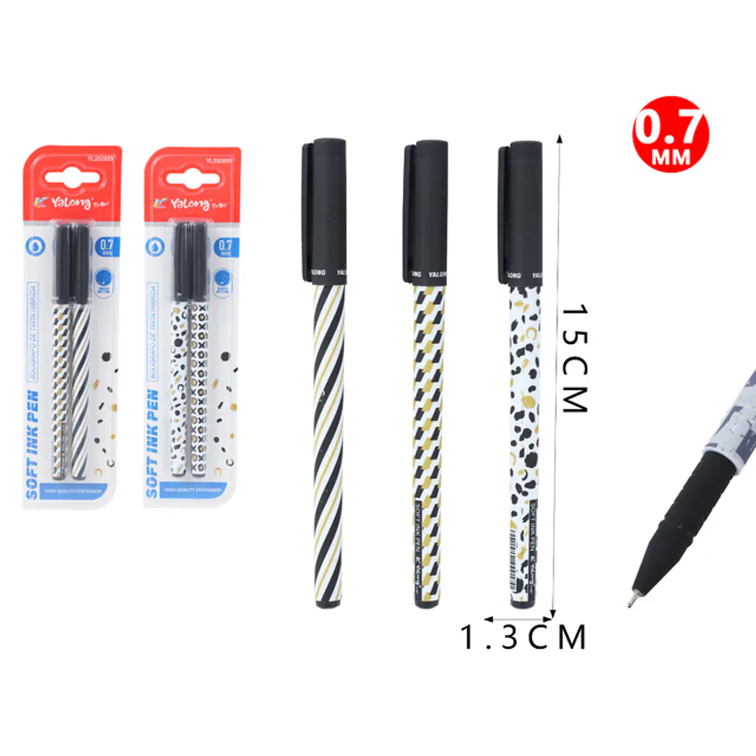Boligrafos 0.7Mm 2Pcs 1