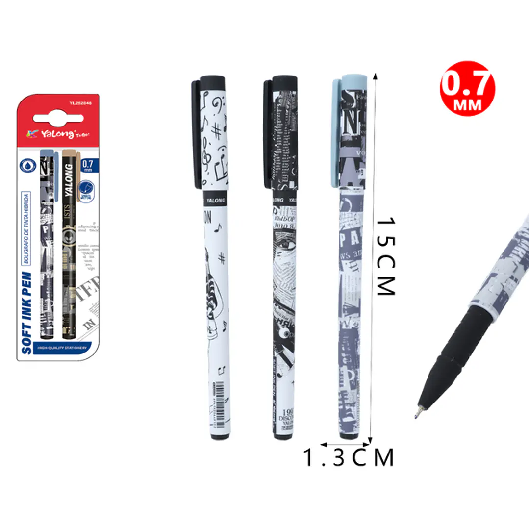 Boligrafos 0.7Mm 2Pcs 1