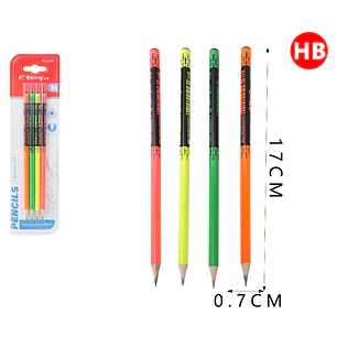Lapices Grafitos Hb 17Cm 4Pcs