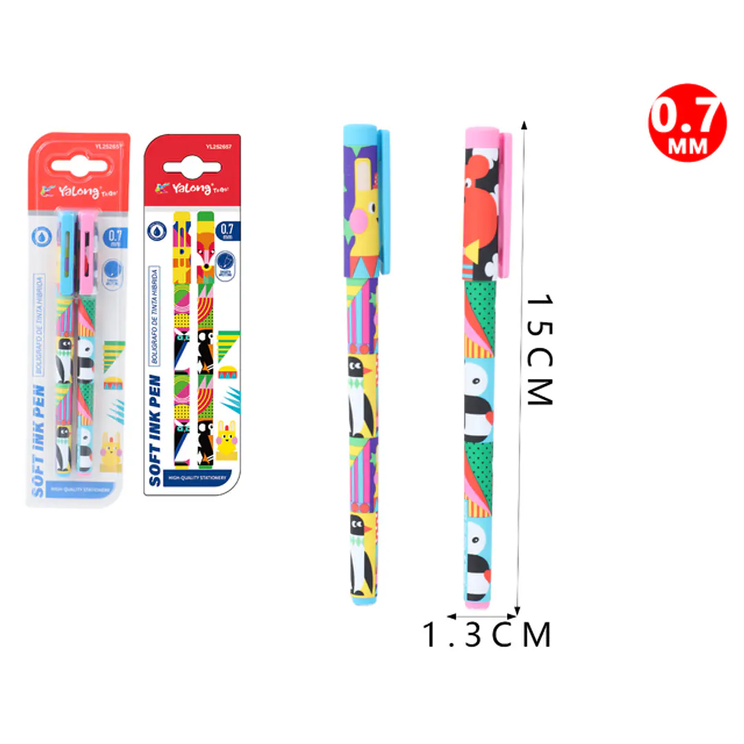 Boligrafos 0.7Mm 2Pcs 1