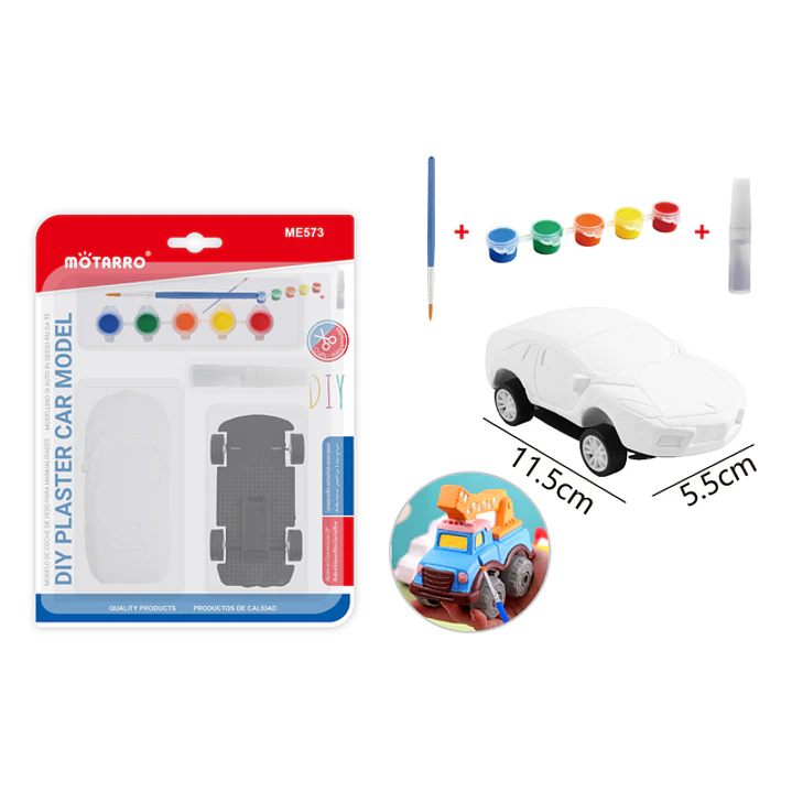 Diy Figuras De Yeso Auto 11.5X5Cm 1