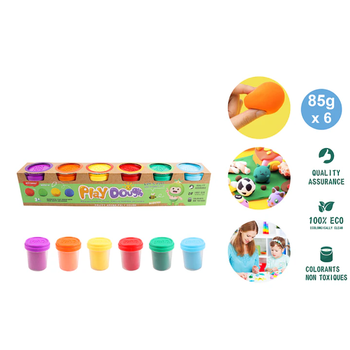 Plasticina De Harina 6Pcs 85G 1