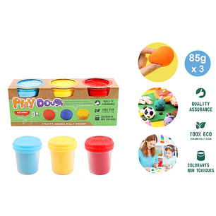 Plasticina De Harina 3 Unidades 85G