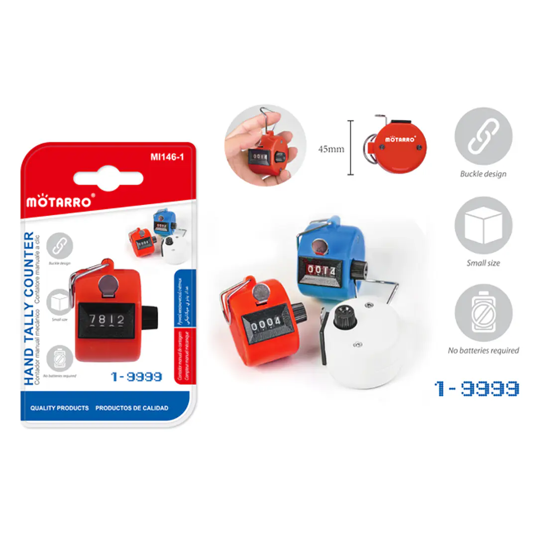 Contador Mecanico Manual De Clicker Plastico 1