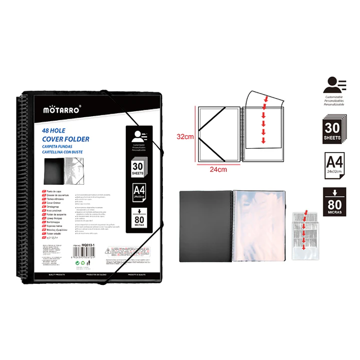 Carpeta Negro A4 30Hojas 1