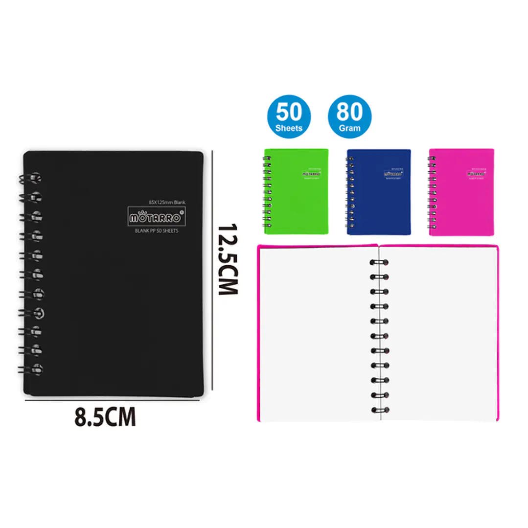 Libreta Pp 50Hojas 8.5X12.5Cm 1