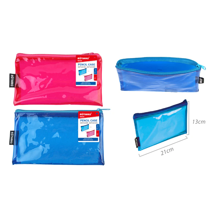 Estuche Azul/Fucsia 21X13Cm 1