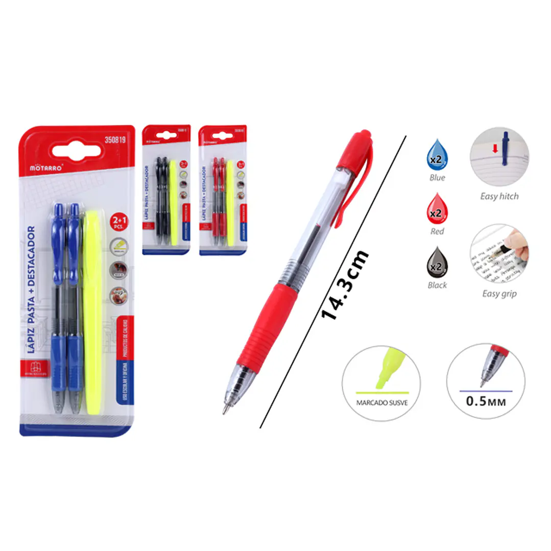 Set De Lapices 14.3Cm 2+1 1