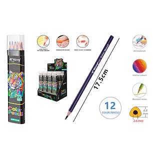 Lapices De Colores 17.5Cm 12Pcs