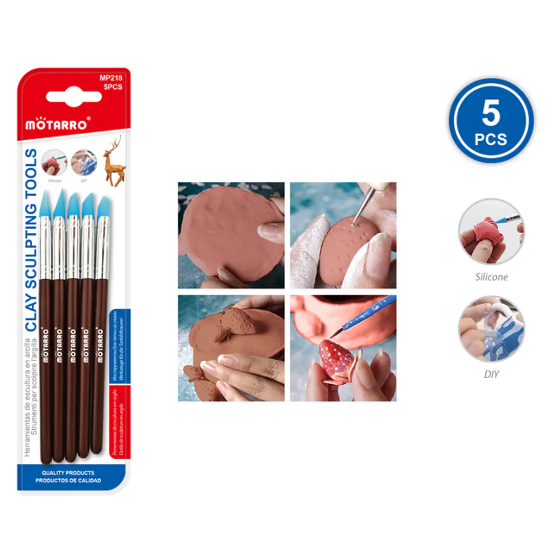 Set De Herramientas De Arcilla 5Pcs 1