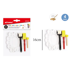 Set De Brochas Esponja 4Pcs