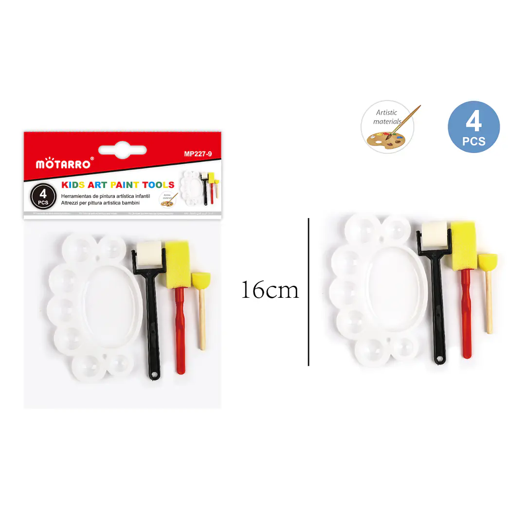 Set De Brochas Esponja 4Pcs 1