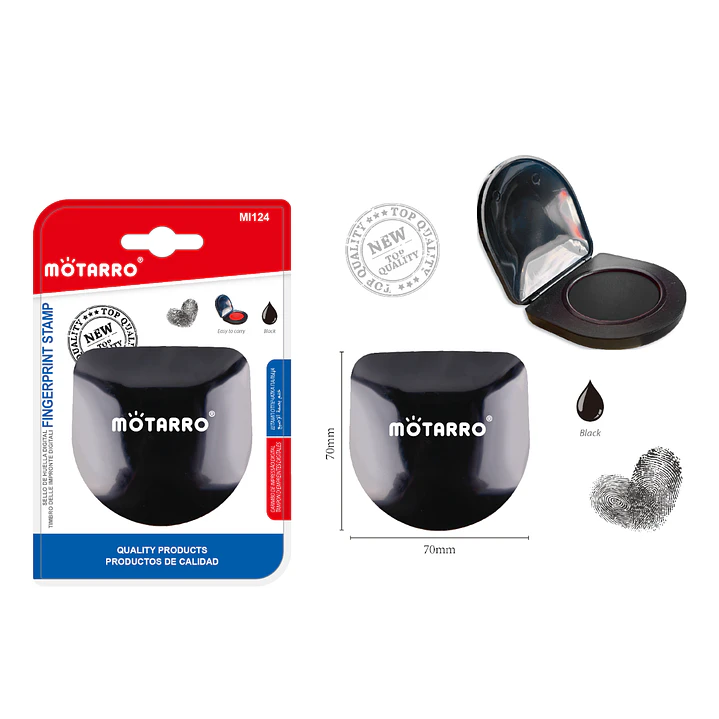 Tampon Huellero Dactilar Negro 1