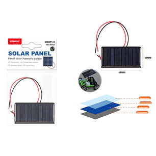 Panel Solar Epoxi Con Cable 68X36Mm