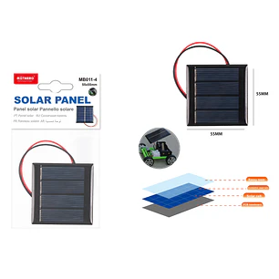 Panel Solar Epoxi Con Cable 55X55Mm